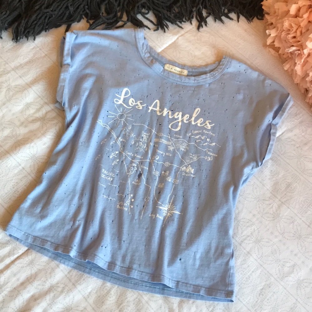 L.A. Hearts Holy Crop Top Tee